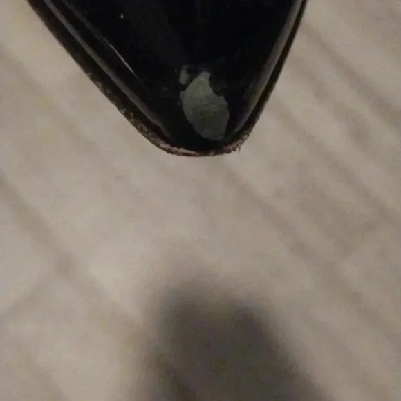 Giuseppe Zanotti Black/White Polka-Dot Kitten Heels Size 8.5AA Patent Leather - Picture 9 of 9